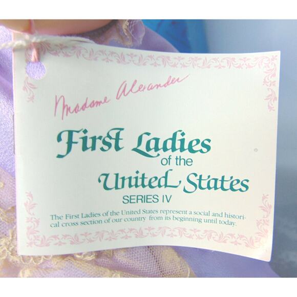 BOXED 1985 Madame Alexander LUCRETIA GARFIELD 14" DOLL First Lady Of USA - Box - Picture 10 of 11